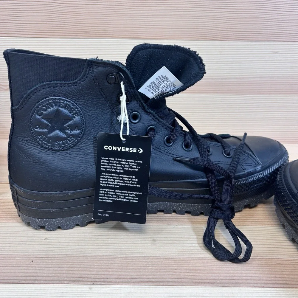 Converse Chuck Taylor All Star City Trek Black Waterproof Boot A04481C Men Sz 11